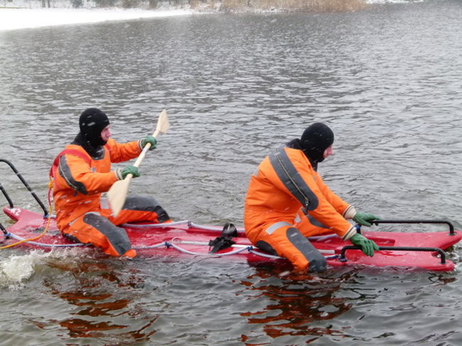 Strażacy uratowali morsa w Gołanicach (zdjęcia)
