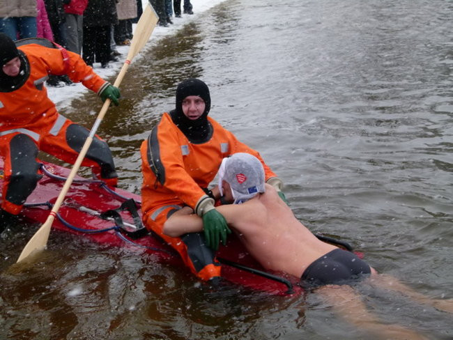 Strażacy uratowali morsa w Gołanicach (zdjęcia)