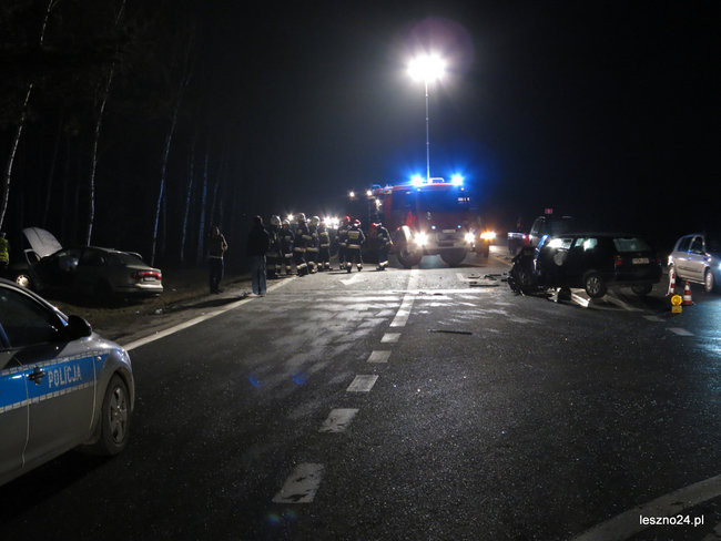 Wypadek przy zjeździe do Rydzyny. Wśród rannych dwoje dzieci (zdjęcia i wideo)