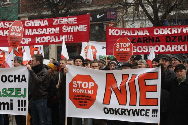 Precz z kopalnią! (zdjęcia)