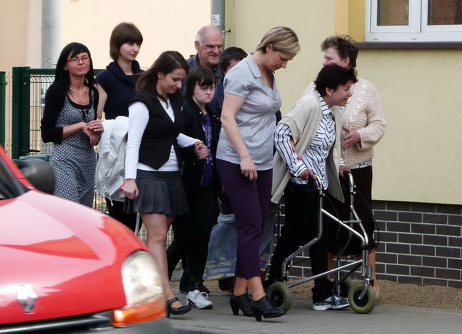 Wstęga w domu dla niepełnosprawnych (zdjęcia)