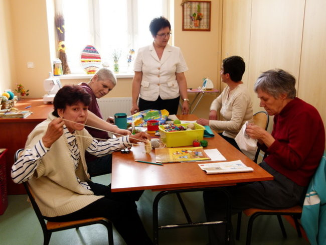 Wstęga w domu dla niepełnosprawnych (zdjęcia)
