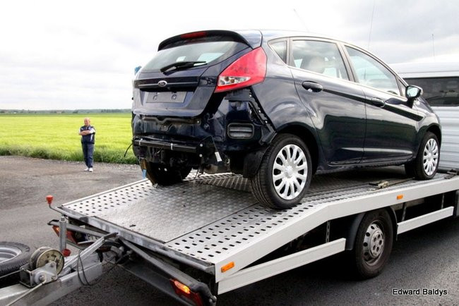 Kraksa w Lasocicach (zdjęcia, dźwięk i wideo)