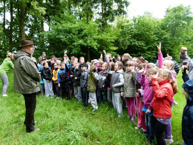 Edukacja przy leśniczówce (zdjęcia)