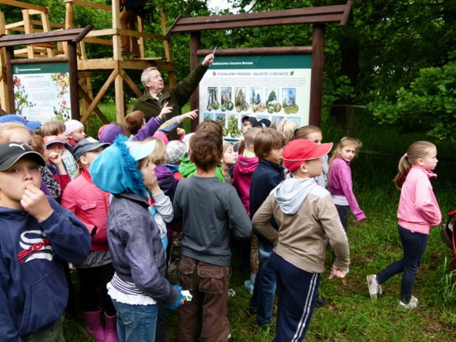Edukacja przy leśniczówce (zdjęcia)