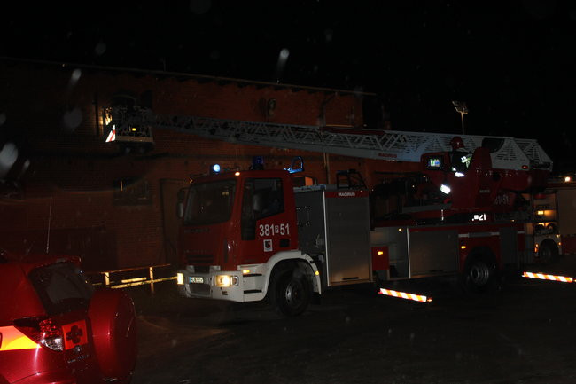 W nocy palił się Kangurek (zdjęcia)