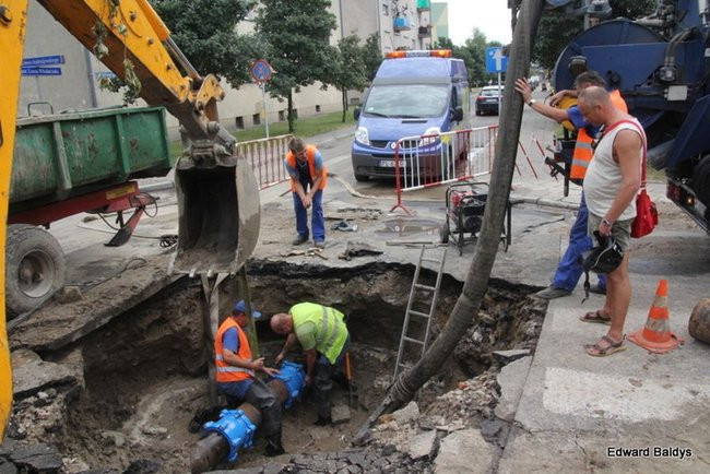 Nie było wody w części Leszna (zdjęcia)