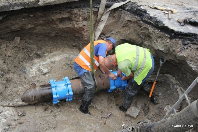 Nie było wody w części Leszna (zdjęcia)