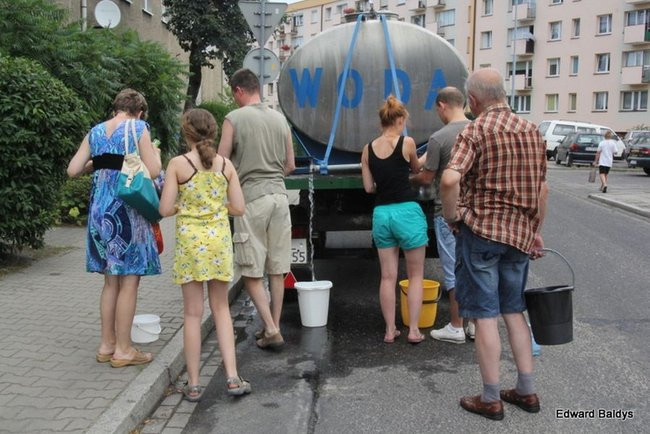 Nie było wody w części Leszna (zdjęcia)