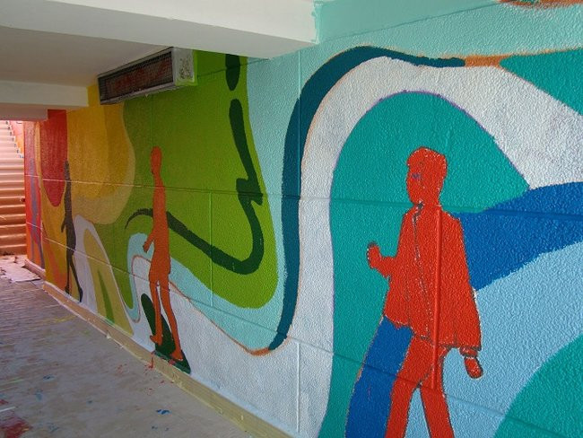 Tunel prawie pomalowany (zdjęcia)