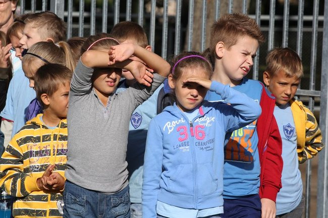 Pierwszy mecz na nowym boisku (zdjęcia)