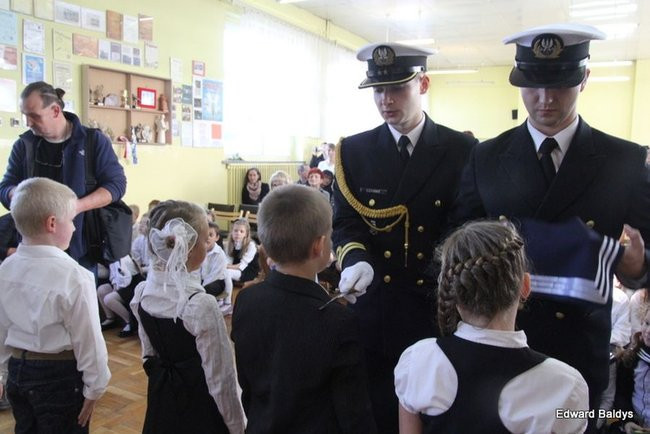 Marynarze u pierwszoklasistów (zdjęcia)