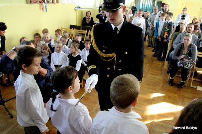 Marynarze u pierwszoklasistów (zdjęcia)
