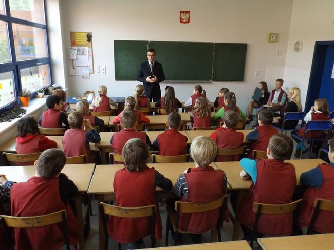 Spotkanie uczniów z wiceprezydentem (zdjęcia)
