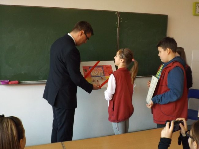 Spotkanie uczniów z wiceprezydentem (zdjęcia)