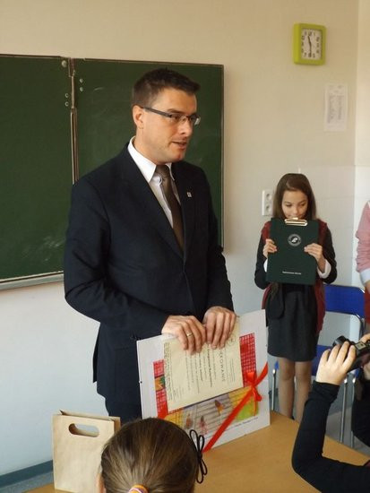 Spotkanie uczniów z wiceprezydentem (zdjęcia)