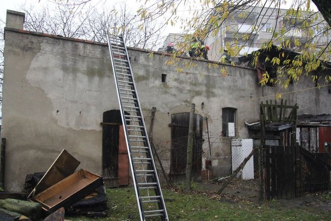 Pożar na Dożynkowej (zdjęcia)