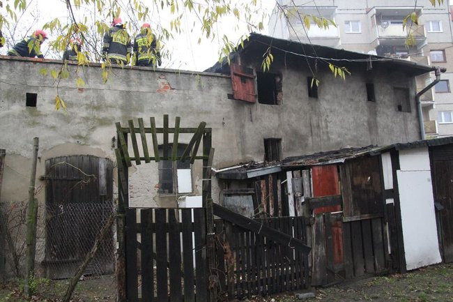 Pożar na Dożynkowej (zdjęcia)
