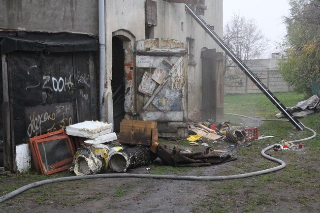 Pożar na Dożynkowej (zdjęcia)