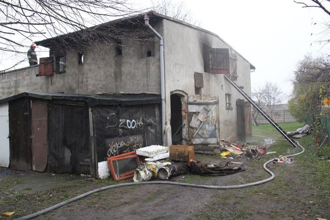 Pożar na Dożynkowej (zdjęcia)