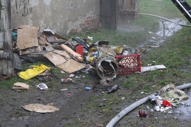Pożar na Dożynkowej (zdjęcia)