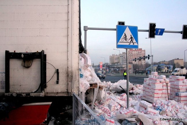Wypadek koło Trapezu (zdjęcia)