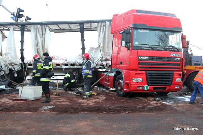 Wypadek koło Trapezu (zdjęcia)