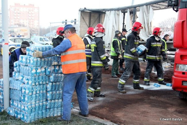 Wypadek koło Trapezu (zdjęcia)