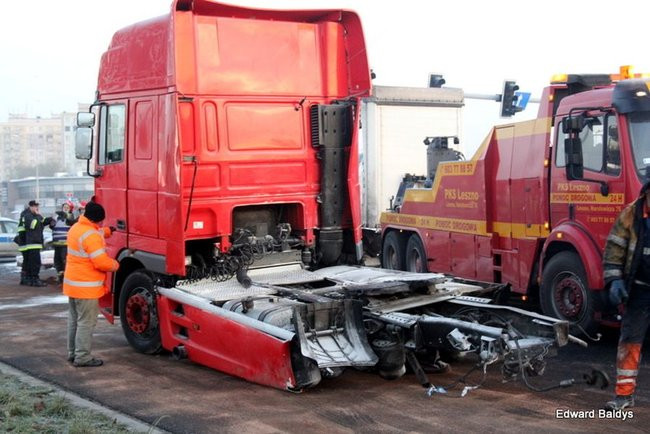 Wypadek koło Trapezu (zdjęcia)