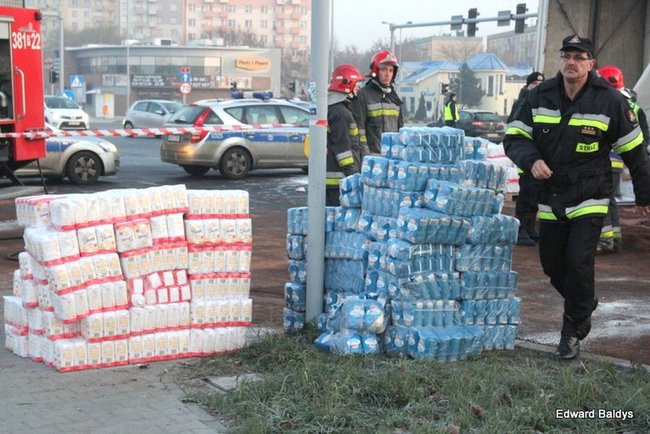Wypadek koło Trapezu (zdjęcia)