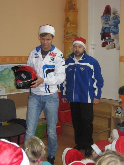 Damian Baliński w roli Mikołaja (zdjęcia)