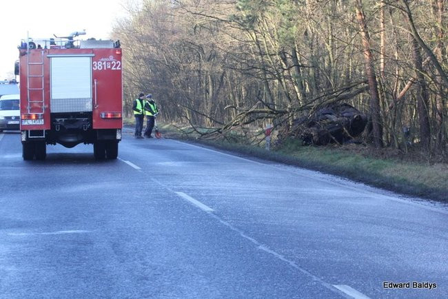 Dachowanie samochodu koło Krzemieniewa (zdjęcia)