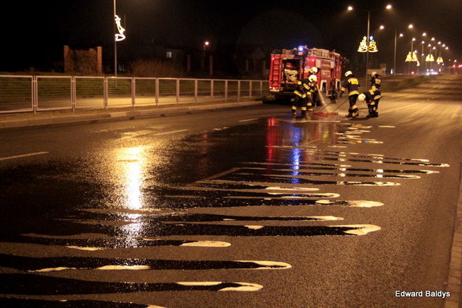 Mydło na jezdni (zdjęcia)