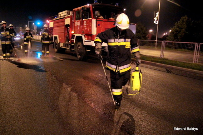 Mydło na jezdni (zdjęcia)