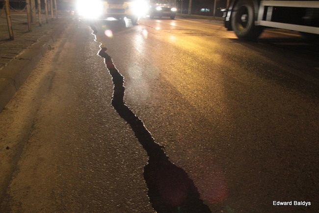 Mydło na jezdni (zdjęcia)