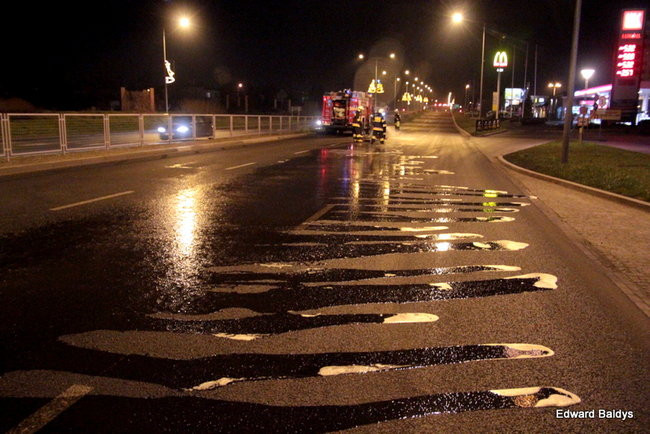 Mydło na jezdni (zdjęcia)