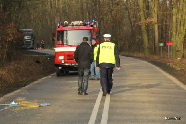 Śmiertelny wypadek w okolicach Krzyżowca (zdjęcia, dźwięk i wideo)