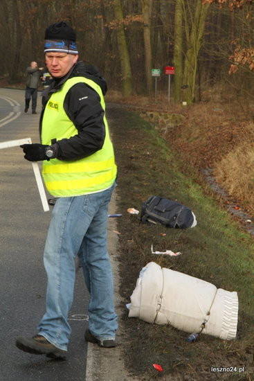 Śmiertelny wypadek w okolicach Krzyżowca (zdjęcia, dźwięk i wideo)