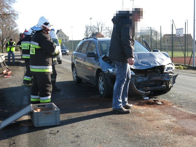 Zderzenie w Lasocicach (zdjęcia i wideo)