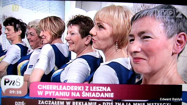 Czirliderki 50+ wystąpiły w telewizji (zdjęcia i film)