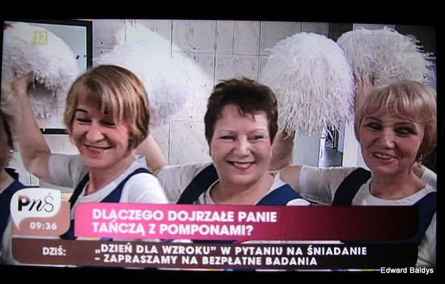 Czirliderki 50+ wystąpiły w telewizji (zdjęcia i film)
