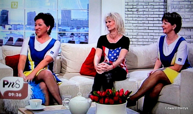 Czirliderki 50+ wystąpiły w telewizji (zdjęcia i film)