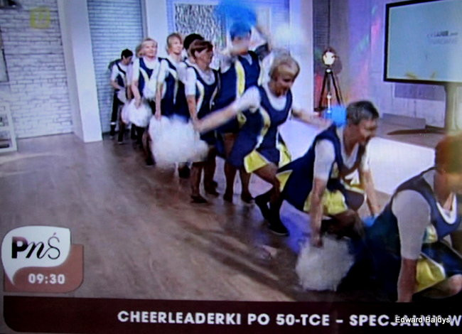 Czirliderki 50+ wystąpiły w telewizji (zdjęcia i film)