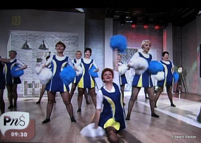 Czirliderki 50+ wystąpiły w telewizji (zdjęcia i film)