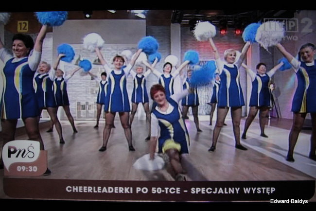 Czirliderki 50+ wystąpiły w telewizji (zdjęcia i film)