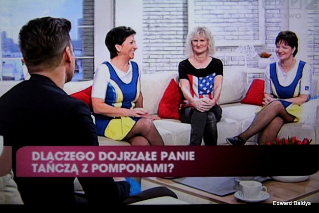 Czirliderki 50+ wystąpiły w telewizji (zdjęcia i film)