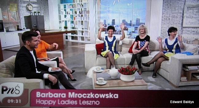 Czirliderki 50+ wystąpiły w telewizji (zdjęcia i film)