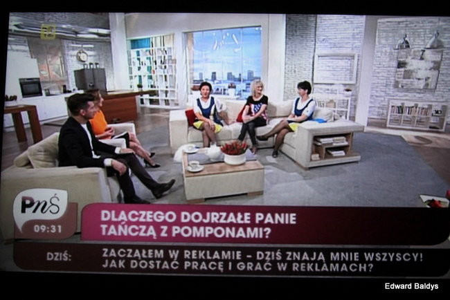 Czirliderki 50+ wystąpiły w telewizji (zdjęcia i film)