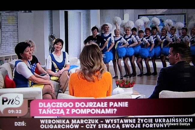 Czirliderki 50+ wystąpiły w telewizji (zdjęcia i film)