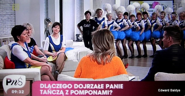 Czirliderki 50+ wystąpiły w telewizji (zdjęcia i film)